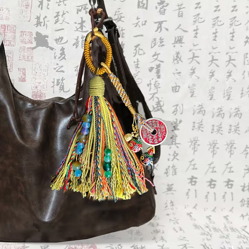 Handmade Cotton Rope Tassels - Tibetan Style Hanging Accessory