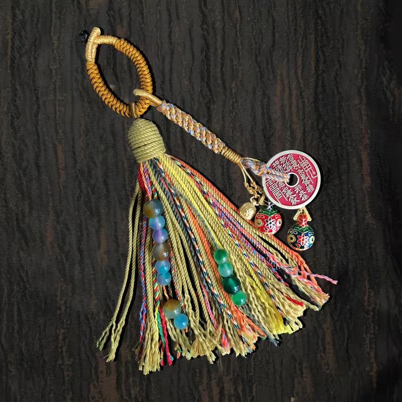 Handmade Cotton Rope Tassels - Tibetan Style Hanging Accessory