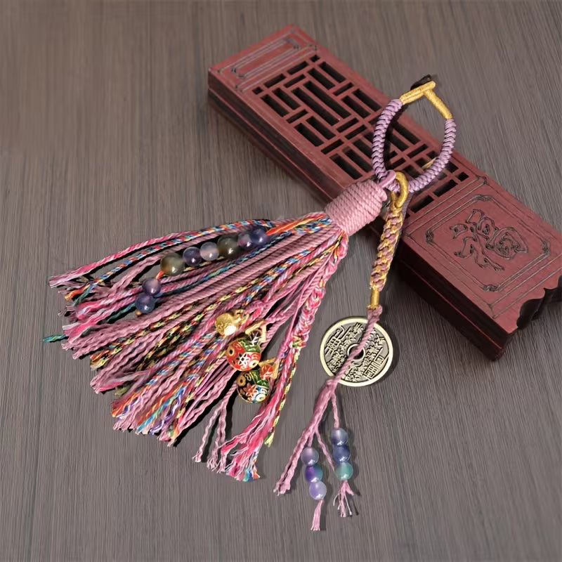 Handmade Cotton Rope Tassels - Tibetan Style Hanging Accessory