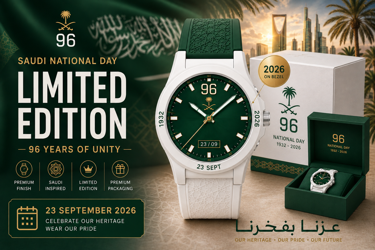 Saudi National Day 96 Limited Edition Watch — Wear Your Heritage, Celebrate Your Pride