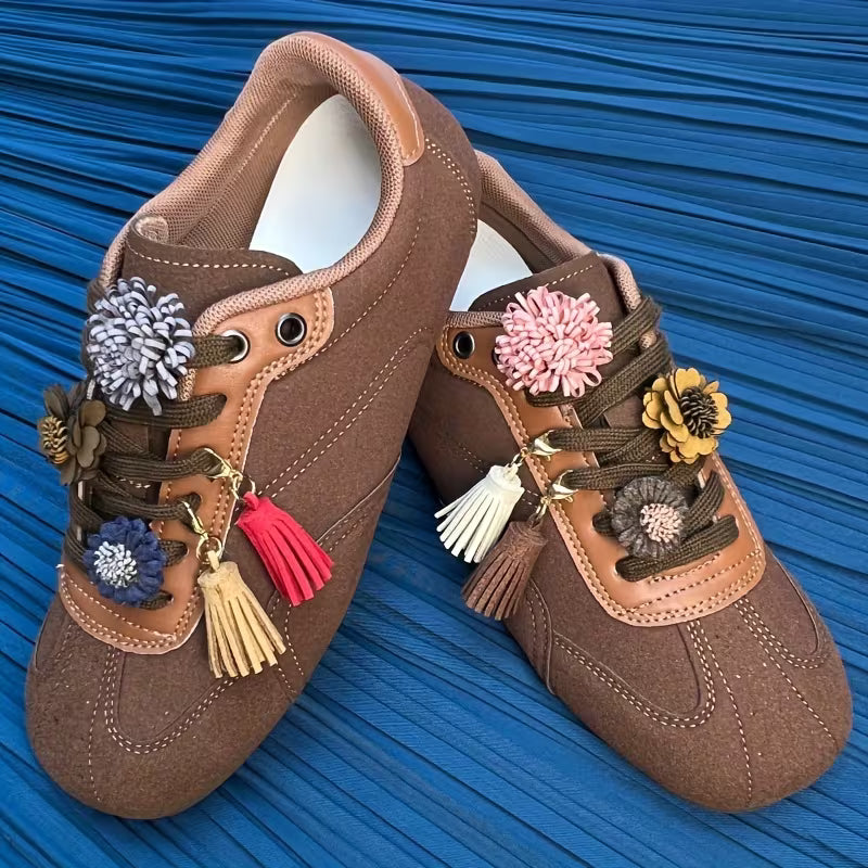Handmade Boho Tassel Lace Clips Set (8-12pcs)