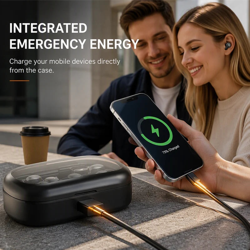 6 Earbuds + Power Bank + Up to 200 Hours of Battery — All in One!