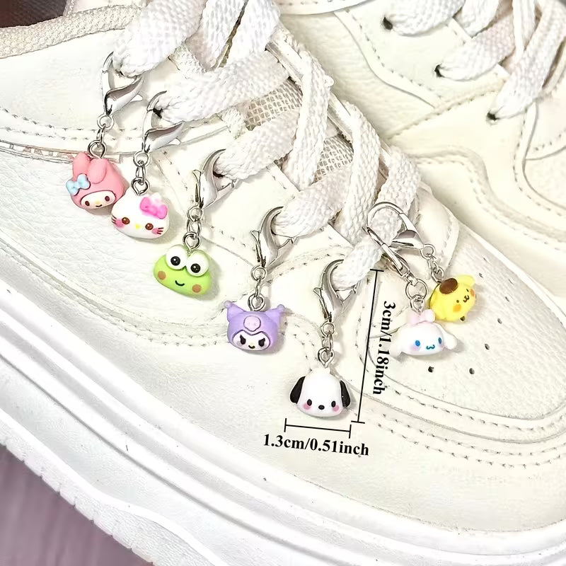 7-Piece Cute Cat Shoe Charms Set