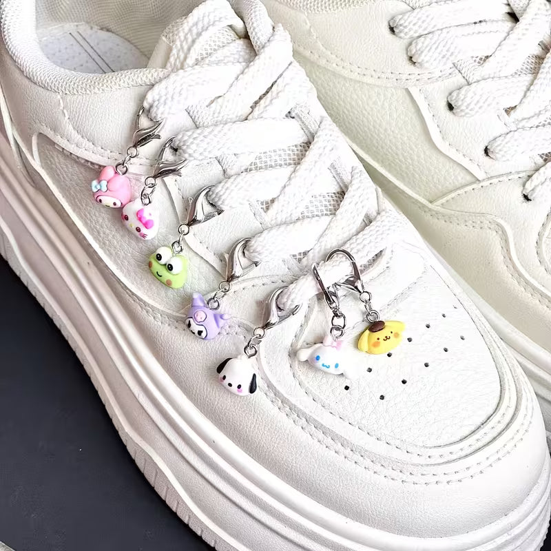 7-Piece Cute Cat Shoe Charms Set