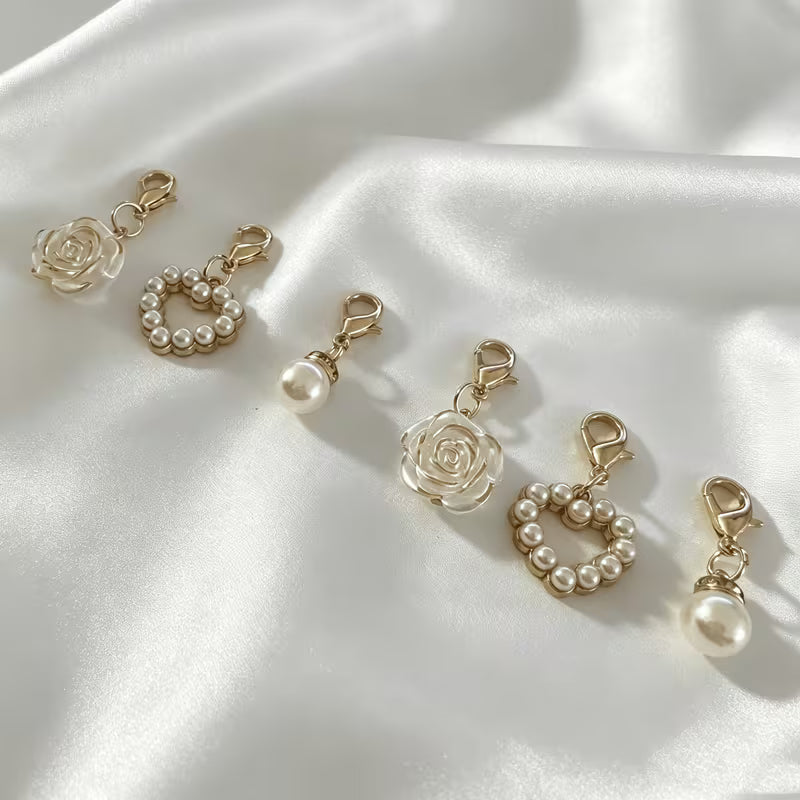 6-Piece 6-Piece Shoe Charms Set with Lobster Clasp